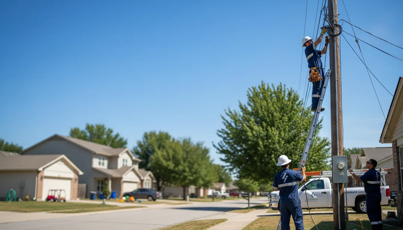 Residential electrician providing installation services in Winters, TX